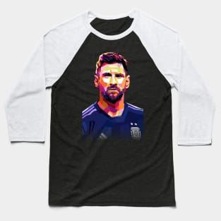 Messi Argentina WPAP Baseball T-Shirt